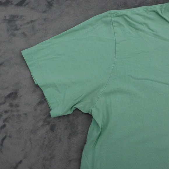 Vineyard Vines Shirt Mens M Green Short Sleeve Round Neck Print Logo Cotton Tee - Picture 8 of 14